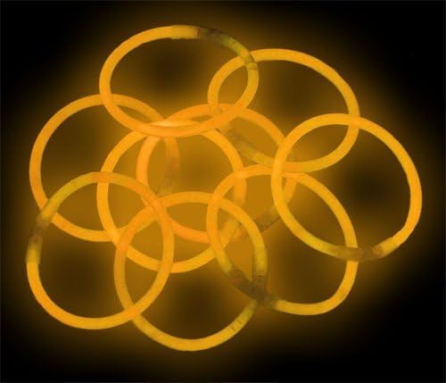 RAGE ACCESSORIES 8" Inch Premium ORANGE Neon 100 x Glow Sticks Bracelets Necklaces Parties Raves Festivals