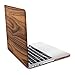 Produktbild kwmobile Laptop Hülle für Apple MacBook Pro Retina 13" (Ende 2012 - Mitte 2016) - Laptophülle Kunststoffhülle in Holz Maserung Design Braun - Dünne Gummierte Notebook Schutzhülle Cover Case Tasche