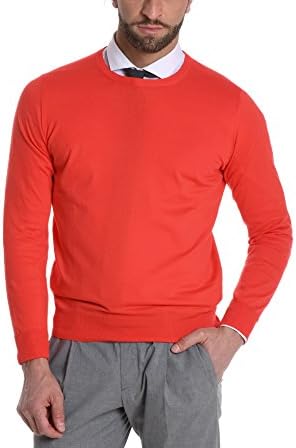 Cruciani Men's Cu284g0268 Red Cotton Sweater