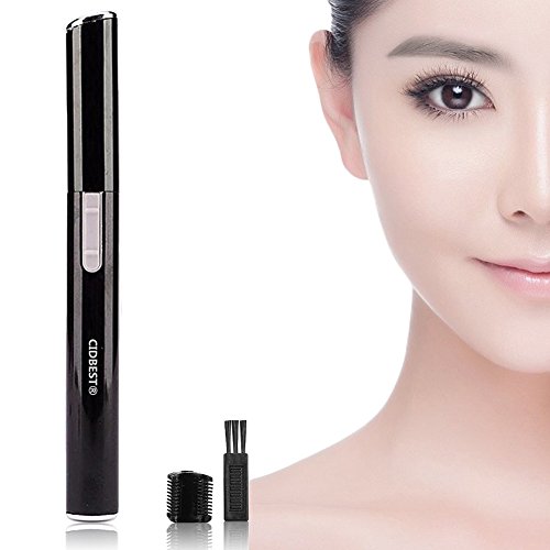 Elektrischer Augenbrauen Trimmer , Portable Gesichts Haar Trimmer, CIDBEST® Bikini Trimmer , Elektrische Dame Facial Shaver, Augenbrauen Haar Entferner Former, mit Augenbraue Trimmen Kamm Frauen-Effektiv Unerwünschte Gesicht Body Haare entfernen (Batterie eingeschlossen)