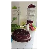 Pet Hunde Katzen Wasser Spender Brunnen selbst Feeder Automatische Wasserspender mit Futternapf