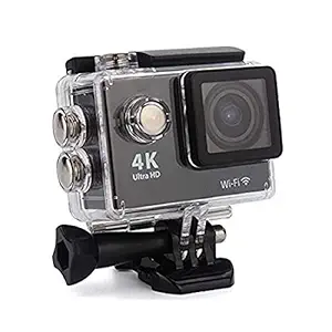 Squaircle Ultra Hd 4K WiFi Action Camera with 170 Ultra Wide-Angle Lens & Full Accessories for All Smartphones & Tablets