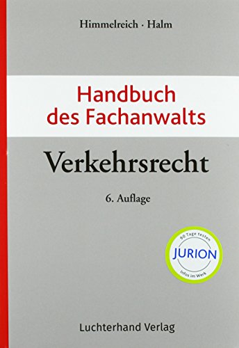 Preisvergleich Produktbild Handbuch des Fachanwalts Verkehrsrecht