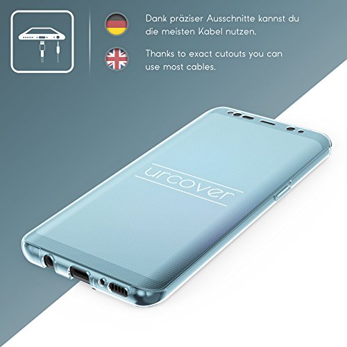 Urcover   Funda Samsung Galaxy S8 Plus Carcasa Protectora 360 Grados TPU Azul   Funda Samsung Galaxy S8 Plus M  vil Smartphone