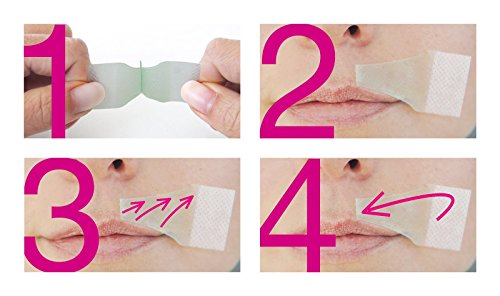 Original ANDMETICS® Wachs Enthaarungsstreifen, Haarentfernung, Waxstripes, Oberlippenhaare, Oberlippenbart, Damenbart, Augenbrauen, Ohrenhaare (OBERLIPPE WOMEN) - 2