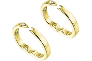 ASOTAGI Anneau magnétique de détox lymphatique, ouverture réglable, perte de poids, bague magnétique pour homme et femme