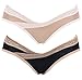 Intimate Portal Women's Under the Bump Maternity Knickers Lace Black Beige Large (2 Pack)