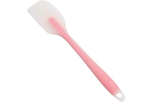 iTimo Spatule à pâtisserie en Silicone, Spatule à gâteau, Spatule à mélanger, grattoir, Beurre, Pinceau à pâtisserie (Rose)