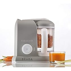 BÉABA Babycook Solo, Robot Bébé 4 en 1 Mixeur-Cuiseur, Gris