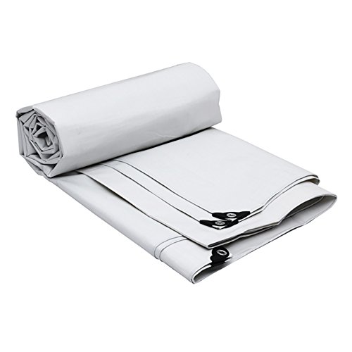 Preisvergleich Produktbild LXF Im Freien Verdickte Plane-Plastiksonnenschutz-regendichter Stoff-wetterbeständige Hochfeste 175G / M² (Farbe : Weiß, größe : 5M×4M)