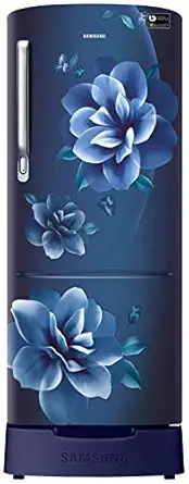 Samsung 215 L 4 Star Inverter Direct-Cool Single Door Refrigerator (RR22T383XCU/HL, Camellia Blue)