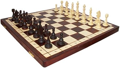 MAGNETIC Large, Solid Wood, Chess Set