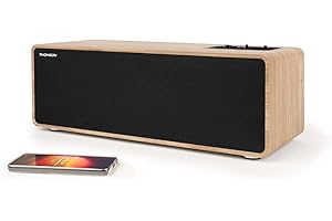 THOMSON Cosy Enceinte 150W Stéréo, Bluetooth 5.3, Lecture USB, Télécommande, recommandé pour Barre de Son TV Home Cinema, Smartphone, Platine Vinyle, PC et Console Jeu Video. en Bois – WS852