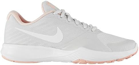 Nike City Fitnesss Training Shoes Womens Grey/White/Coral Gym Trainers Sneakers (UK6.5) (EU40.5) (US9)