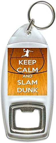 Keep Calm And Slam Dunk - Bottle Opener Keyring