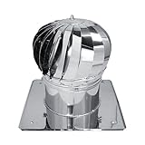Edelstahl 200mm Kaminaufsatz Schornsteinaufsatz Lüftungsaufsatz Turbomax 200 für Ofen, Kamin und Lüftung
