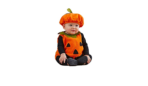 Bambini vestiti da zucca di Halloween, unisex carino costume tute per  bambini travestimento di Halloween 3PC outfit : Amazon.it