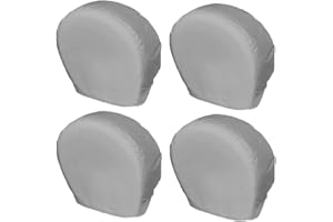 Uposao Set di 4 copripneumatici per Ruote Camper, 420D Oxford Impermeabile Universale per rimorchio, Camper, Camion, SUV, Adatto per Pneumatici da 48 a 106 cm di Diametro