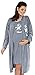 Zeta Ville Maternity - Women's Nursing Nightdress Robe Set Labour Hospital 126c (Graphite, UK 14)