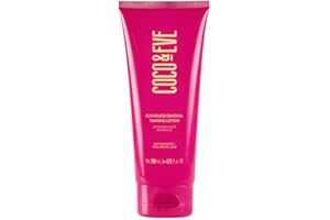 Coco & Eve Sun-kissed Gradual Tanning Lotion - Natural Sunless Moisturizing Tanner with 72H Hydration & Streak-Free, Buildable Glow. Skincare-Infused with Antioxidants and Hyaluronic Acid. (200ml)