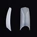 SupplyEU 500pcs White Acrylic UV Gel French False Fake Nail Art Tips
