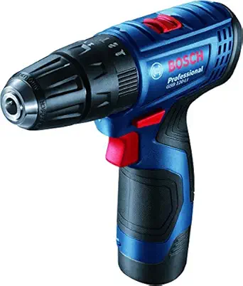 Bosch 06019G81K2 GSB 120-LI Cordless Drill Driver with 12V Double battery (Blue)