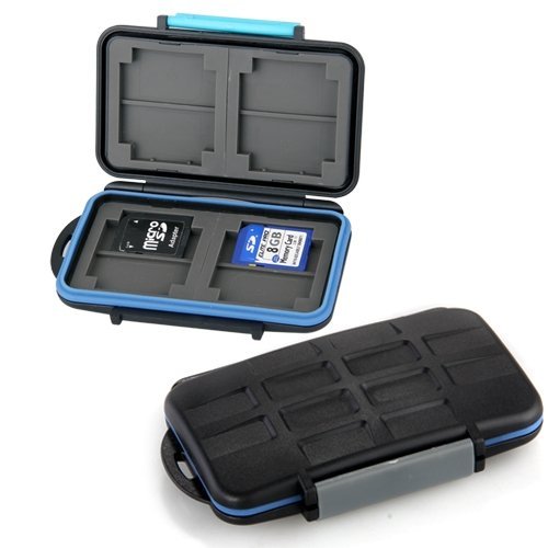 Box Safe Tasche Etui Aufbewahrungsbox Hülle für 4 CF 8 SD Karte - 3