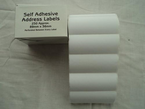 250 Blank Typist Address Label Stickers on a Roll