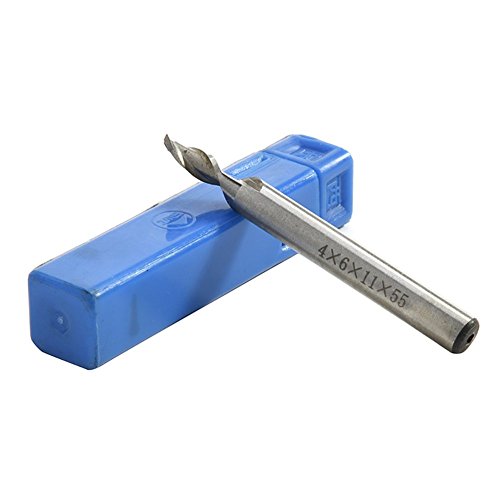 Blue Vessel HSS CNC gerader Schaft 4 Flute Schaftfräser Bohrer Werkzeug 6mm - 9