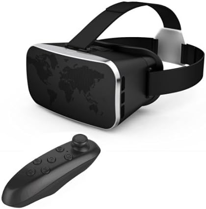 3D Virtual Reality VR Helmet Glasses With Bluetooth Remote Controller For iPhone Samsung