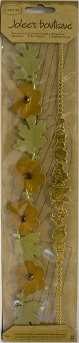 EK Success Vintage Floral Borders, Green and Brown