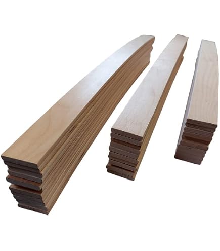 Lot De 30 Lattes Bois EBAC Pour Sommier 160cm - 780x53x8mm - Réparation Sommier/BZ/clic-clac