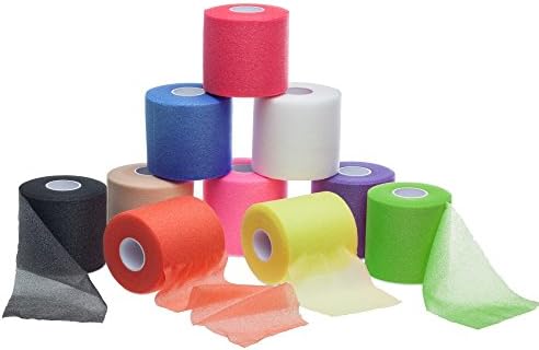 Ziatec Power Underwrap For Hair Fixing in Many Colours, Under Tape Skin Protection, Ultrawrap, Pre Wrap, Athletic Wrap. Pre-Taping, 5 x weiß (5 rolls)