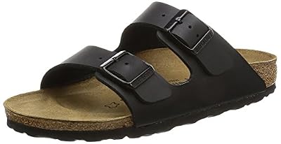 Birkenstock Arizona Birko Flor, Mules homme - Noir, 42 EU narrow
