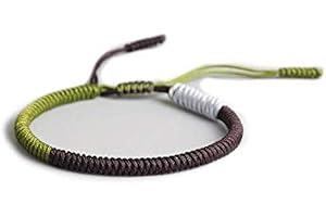 EXINOX Pulsera Tradicional Tibetana | Hombre Mujer | Nudos Espirituales Budistas