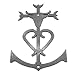 Produktbild Wanddekoration aus Stahl Croix De Camargue – Durchschnitt Dimension/Croix De Camargue