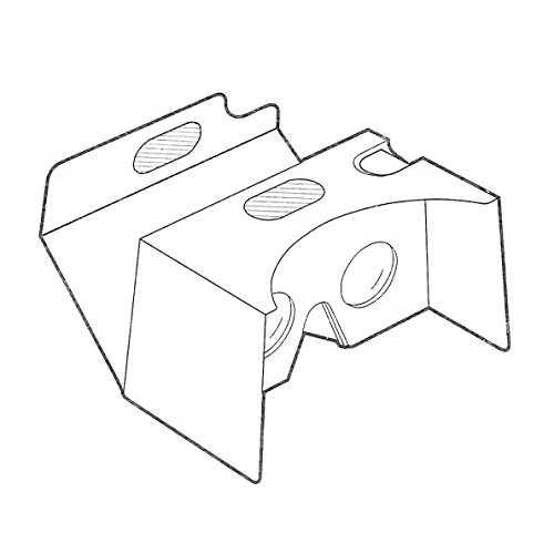 SainSmart DIY Virtual Reality 3D Google Glasses Cardboard Box V2 für Smartphones Android/iPhone - 5