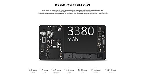 DOOGEE Mix Android 7.0 Octa Core Sistema 720P Cámara Trasera Doble 5,5 Zoll 6GB RAM + 64GB ROM - 8MP + 16MP Cámara - Dual SIM - 5V 2A Akku, 3380mAh Handy - DOOGEE