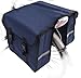 Produktbild TJ-C-08 Fahrradtasche JENNY CLASSIC Navy dunkelblau Satteltasche Gepäckträgertasche 2 x 14 Liter Schwarz