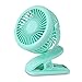 Produktbild Jian E- Kleiner Fan Wiederaufladbare Mini Student Schlafsaal Bett Clip Stummschalten Home Nacht Clip Typ USB Fan Clip Fan kann beim Aufladen optionale Farbe verwendet Werden -/ (Farbe : Green)