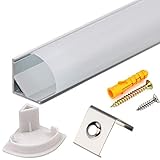 Perfecto para tiras de LED Shield: no sólo sistemas de canal de aluminio disipar el calor producido por LEDs, pero la funda protege el LED de la exposición al polvo, pelo y contacto físico.