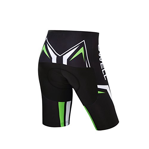 GWELL Herren Radtrikot Set Fahrrad Trikot Kurzarm + Radhose mit Sitzpolster - 5