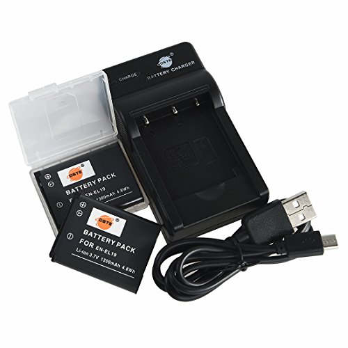 DSTE EN-EL19 Li-ion Batterie 2-Pack et chargeur USB costume pour Nikon Coolpix S100 S2500 S2600 S2700 S2750 S3100 S3200 S3300 S3400 S3500 reviews DSTE EN-EL19 Li-ion Batterie 2-Pack et chargeur USB costume pour Nikon Coolpix S100 S2500 S2600 S2700 S2750 S3100 S3200 S3300 S3400 S3500