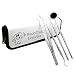 Produktbild Dental Zähne Whitening Kit - 4 Zahnarzt Set - Edelstahl Dental Spiegel, Dental Zahnstein/Plaque Entferner - Pinzette, Zahnmundstücke - dentalhygieniker Instrumente - Weiß Pouch/Fall