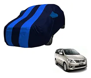 Auto Hub Water Resistant Car Body Cover Compatible with Innova Old (Model : 2004-2015)-(Fabric:-Taffeta, Color- Navy-Blue, Unit:-1, with - Mirror Pockets)