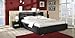 Produktbild Design Luxus Lounge Polsterbett Doppelbett Futon-Bett Leder Schwarz SL18 NEU!