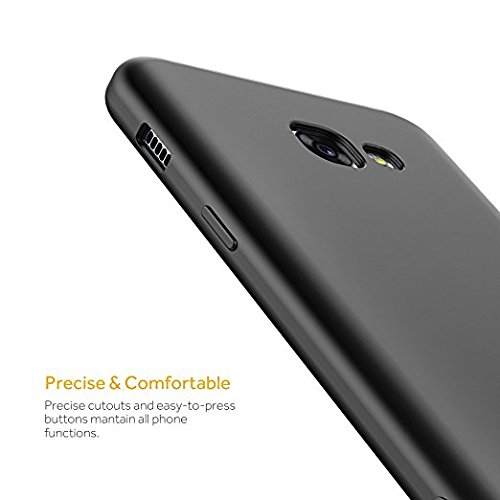 Samsung Galaxy A5 2017 Hülle Case, Elekin Soft-Flex Capsule Premium Schwarz TPU Matte Oberfläche Cover Handyhülle Schutzhülle Schmaler Telefonschutz für das Samsung Galaxy A5 2017 – Schwarz - 5