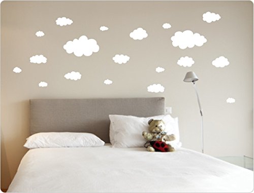 I-love-Wandtattoo 10248 Wandtattoo "Wolken" Schlafzimmer Wandaufkleber Wandsticker
