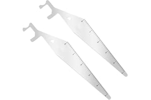 MOLZINY 2 Stück Feuerwehr Gadgets Dietrich Türfallen Öffnungsnadeln Türöffnungswerkzeug aus Edelstahl Türöffner Universal Geeignet für Feuerwehrleute Ersthelfer Polizisten Schlossöffner