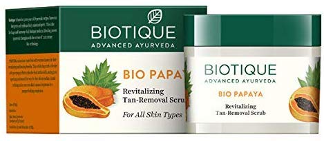 Biotique Bio Papaya Revitalizing Tan Removal Scrub for All Skin Types 75 gm RS.499 (90.00% Off) - Amazon